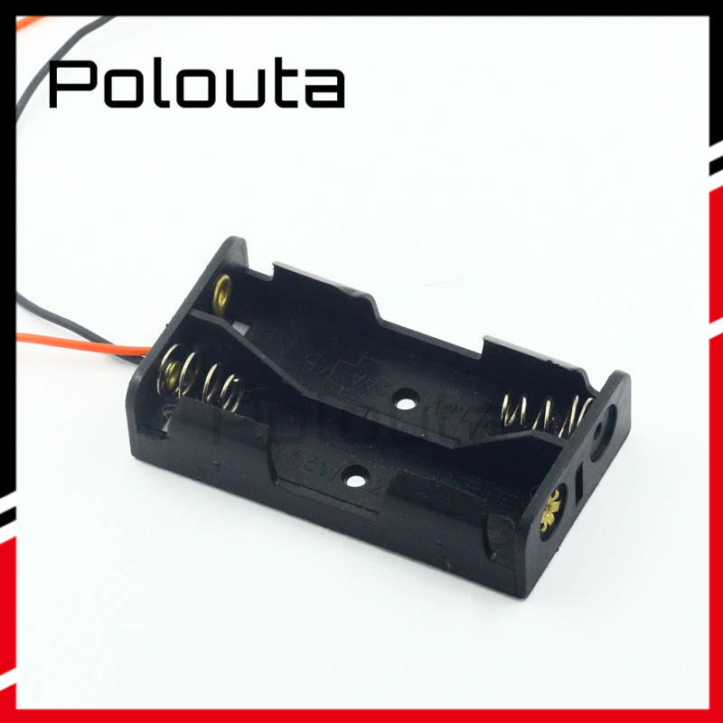 18650电池盒 5号 7号 u2节免焊接 3V 电池座充电座带粗线航模/塑