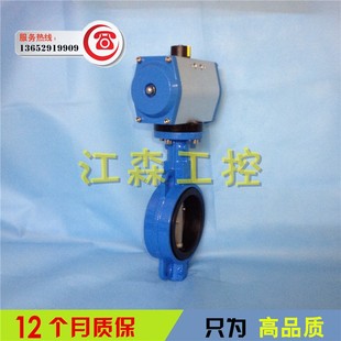 200 300橡胶 100 125 16气动蝶阀DN40 250 D671X 150