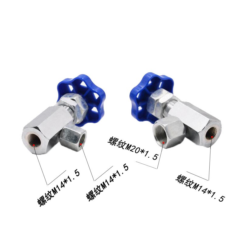 压力表开关KF-L8/14E KF-L8/20E 液压仪表阀门M14*1.5 M20*1.5