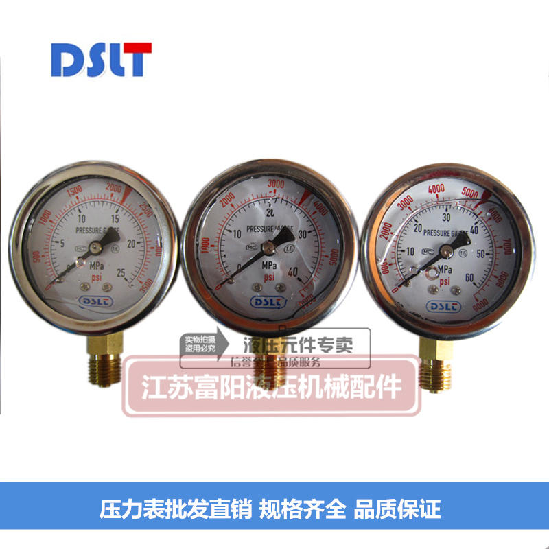 耐震压力表YN60油压表 0-10/16/25/40MPA径向水压气压指针液压表