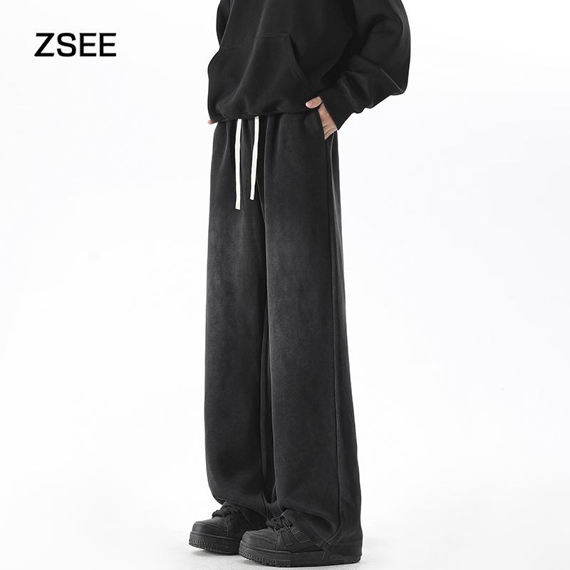 ZSEE水洗秋冬加绒休闲卫裤