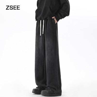 ZSEE水洗秋冬加绒休闲卫裤