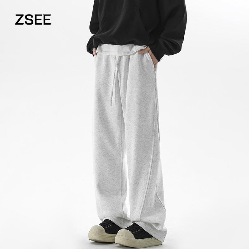 ZSEE秋冬百搭加绒休闲卫裤