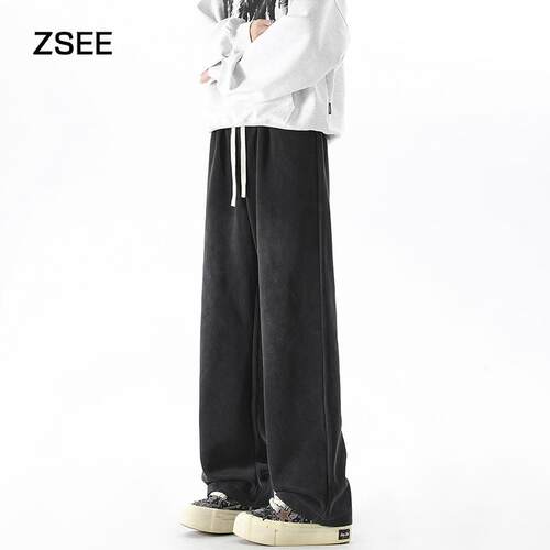 ZSEE美式潮牌重磅水洗卫裤