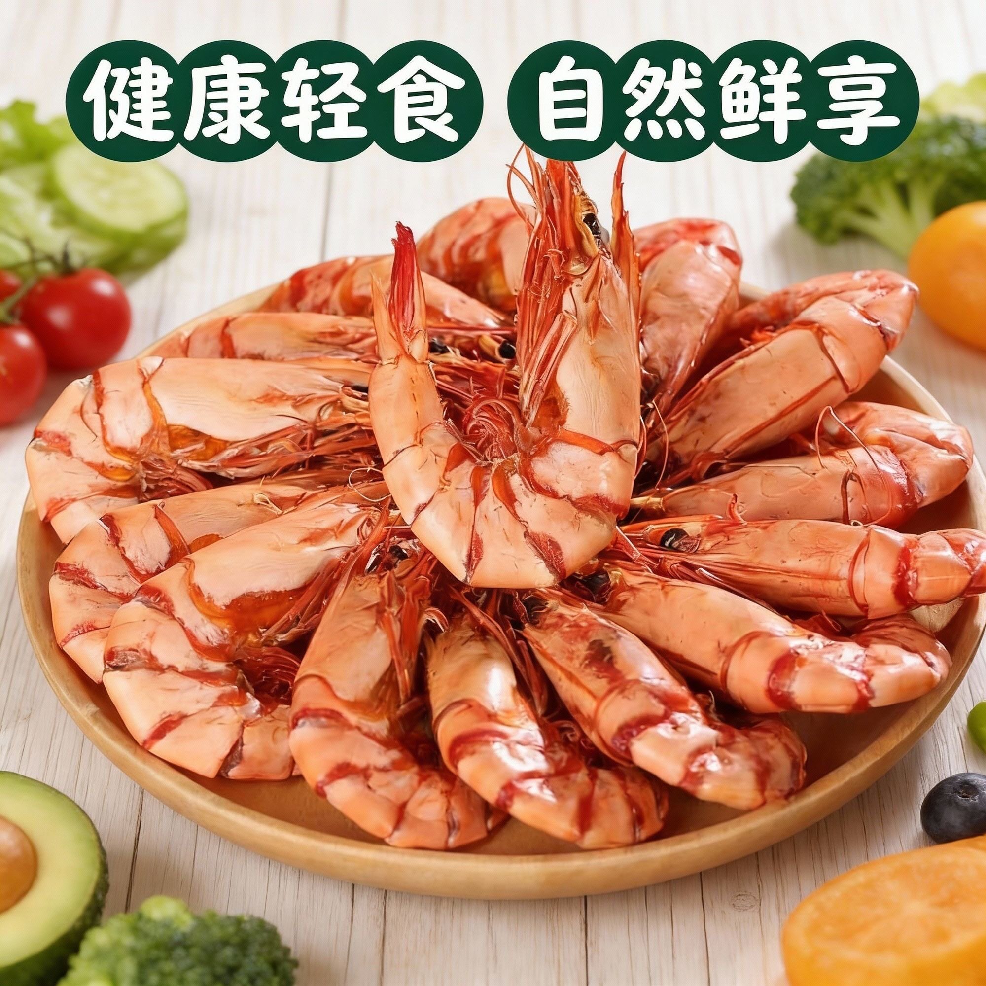 减肥解馋小零食九节虾干风干虾晒干老少皆宜饱腹低脂低负担儿童即食轻食营养低热量健身无添加剂干货健身低卡烤虾孕妇代餐低负担