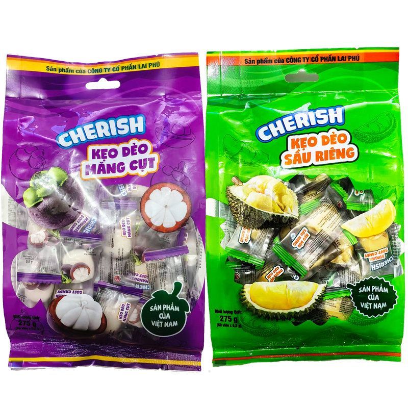 越南原装CHERISH榴莲山竹软糖275克办公休闲零食节日儿童礼品年货
