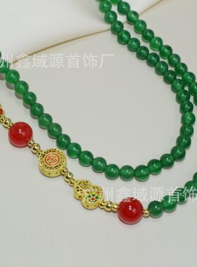 新中式国风旗袍配饰毛衣链串珠珍珠项链女款2025新款爆款轻奢时尚
