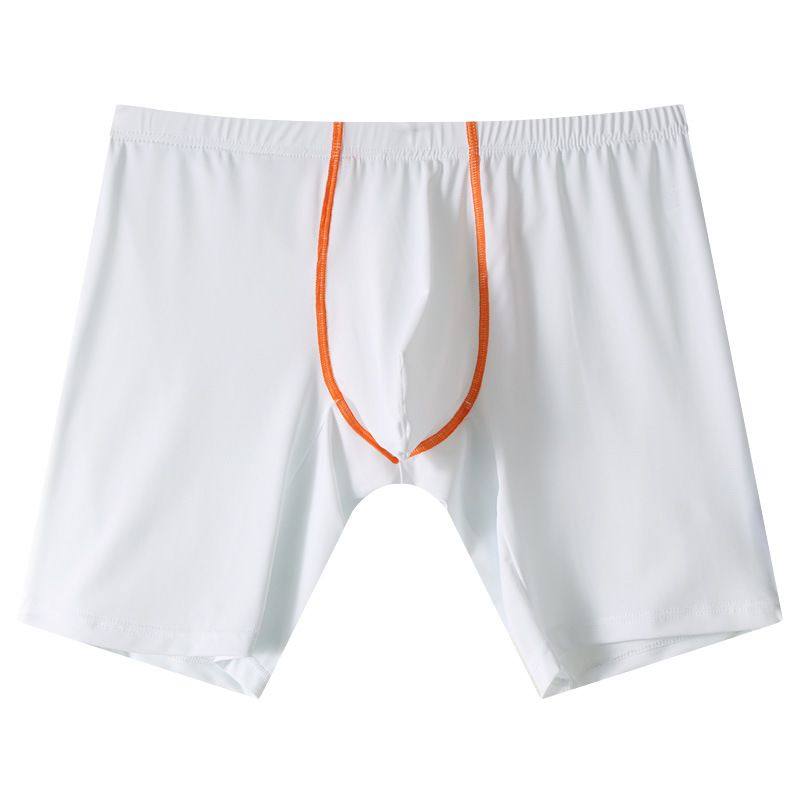 跨境冰丝男士内裤加长平角裤休闲运动防磨腿四角裤中腰纯色男裤,女士内衣/男士内衣/家居服,男阿罗裤,淘宝优惠券,粉丝福利购,淘宝优惠卷