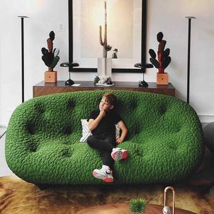 写意空间ploum设计师创意北欧简约陈小春同款 3D布艺弧形贝壳沙发