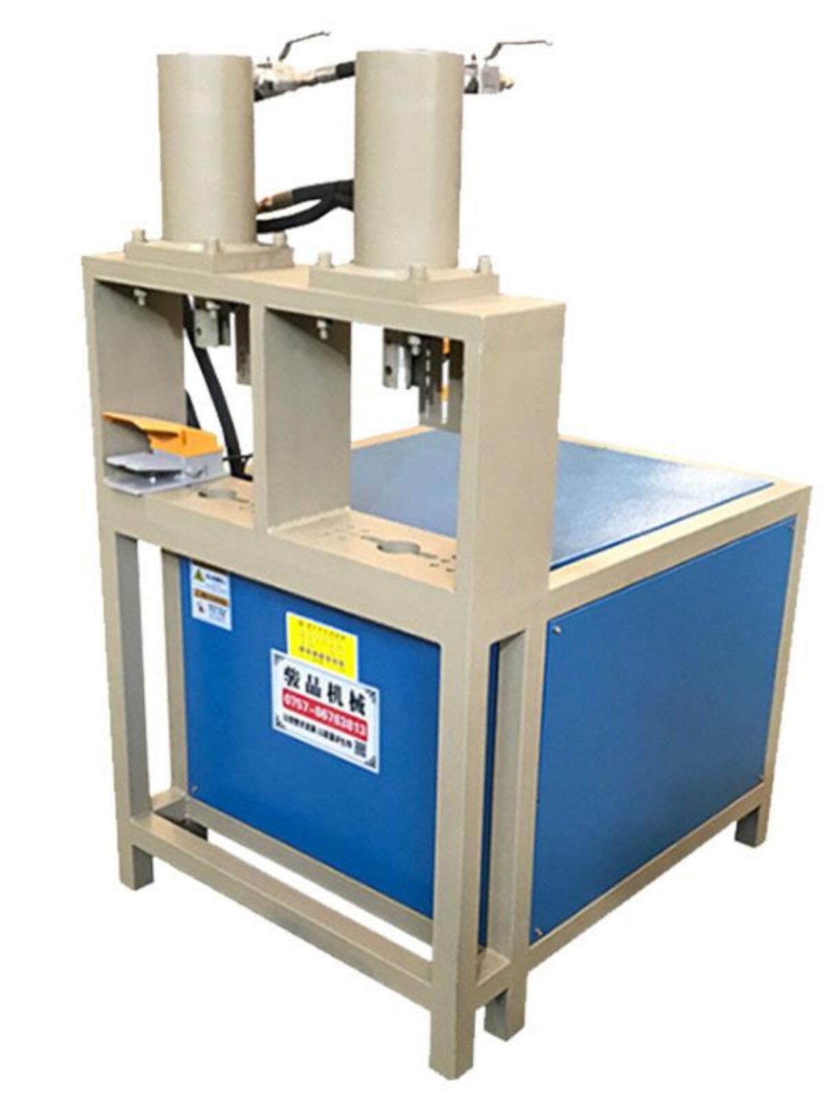 新品角铁槽钢切断机切榫口机半自动冲孔机方管冲断液压打孔机设备