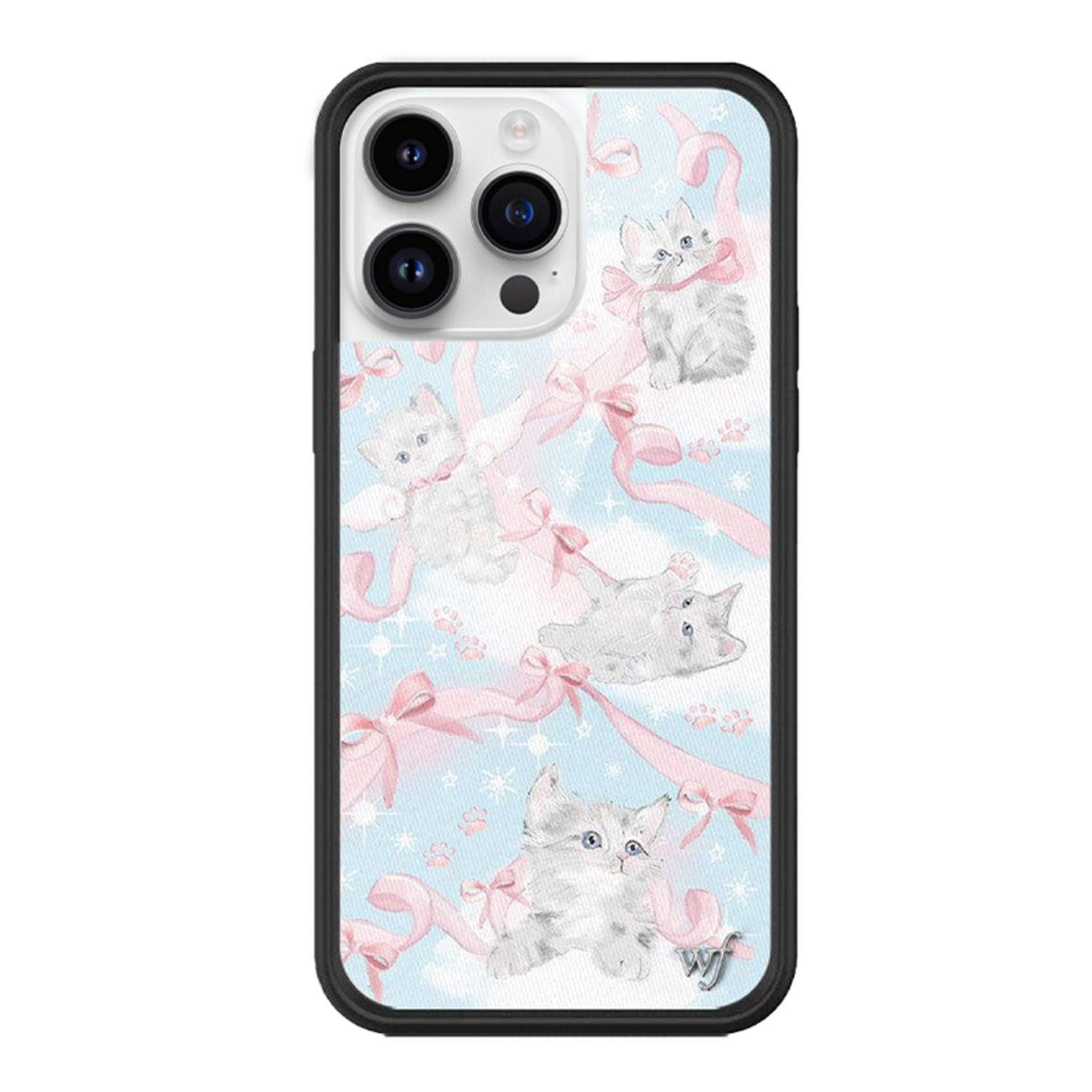 Wildf联名Kitten Around 可爱喵咪苹果15适用iPhone14/13ProMax手机壳时尚全包防摔欧美ins12防摔WF保护套