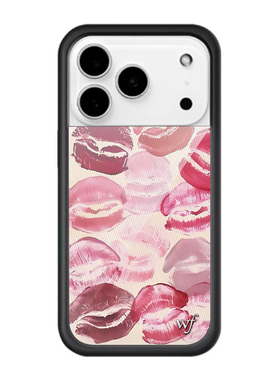 Wildf联名Kensington时尚唇印苹果15适用iPhone14ProMax手机壳梦幻水仙花13舞动之花12郁金香宝宝11保护套