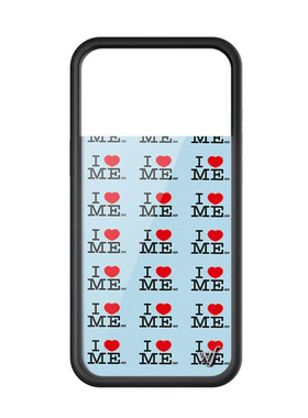【WF侧边原版按键】I Heart Me蓝色我爱自己手机壳适用苹果17Pro新iphone16/15/14/13/12/Pro/Max防摔保护