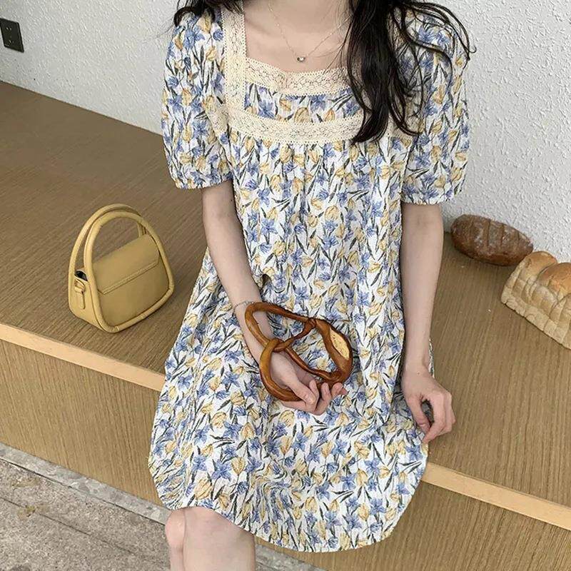 孕妇夏装洋气碎花连衣裙时尚款大码遮肚中长款孕妈春夏天潮妈裙子