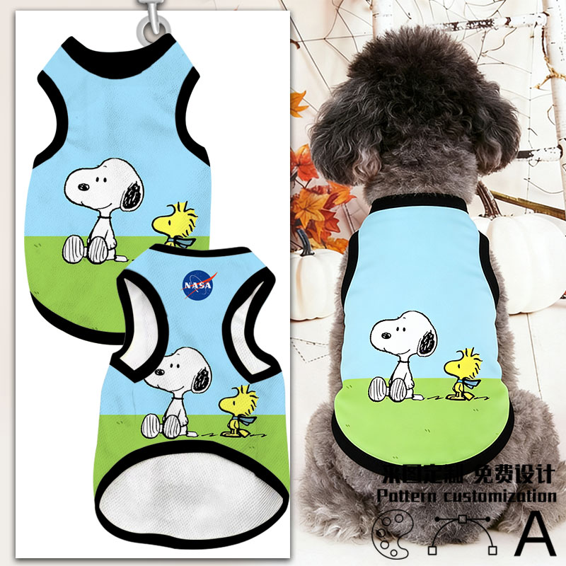 NASA联名史努比卡通狗狗猫咪衣服