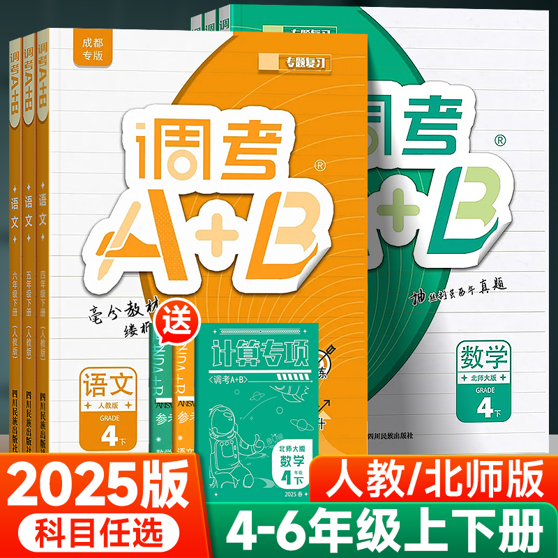 调考a+b语文数学人教版北师版