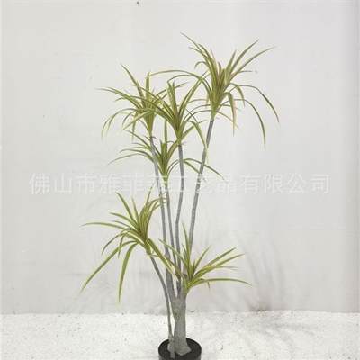 北欧ins风室内血铁树龙血树仿真植物绿植盆栽摆件客厅落地仿真树