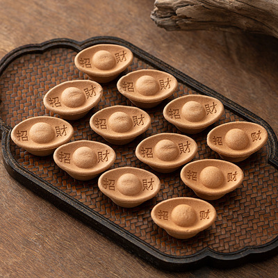 古法手工香薰元宝香招财进宝檀香粒财神香家用室内供财神道观薰批