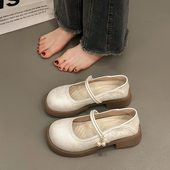 玛丽珍鞋 女2026新款 春秋百搭新中式 法式 国风复古温柔浅口平底单鞋
