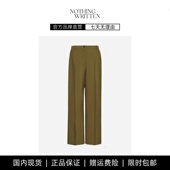 现货 女款 NOTHING WRITTEN羊毛混纺经典 西裤 马海毛极简西装 裤