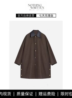 【现货】NOTHING WRITTEN刘雯同款风衣可拆卸绒胆休闲廓形外套女