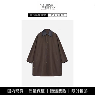 【现货】NOTHING WRITTEN刘雯同款风衣可拆卸绒胆休闲廓形外套女