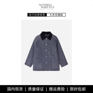 WRITTEN牛仔夹克外套牛仔外套女宽松工装 NOTHING 短外套 现货