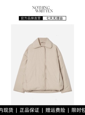 【现货】NOTHING WRITTEN休闲版型翻领绗缝衬里夹克厚外套棉服