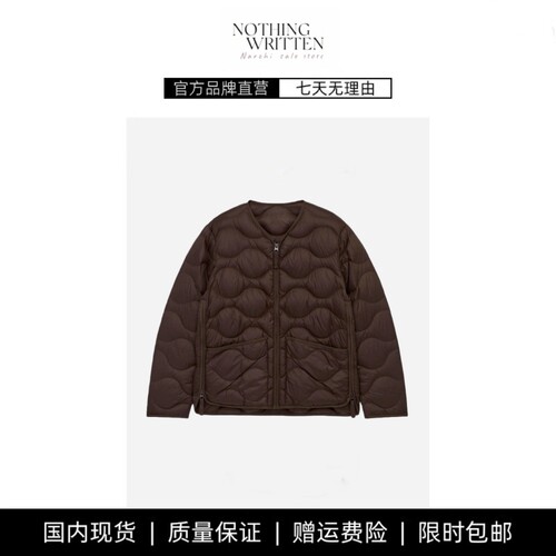 【现货】NOTHING WRITTEN绗缝夹克轻薄宽松羽绒服女短款外套上衣