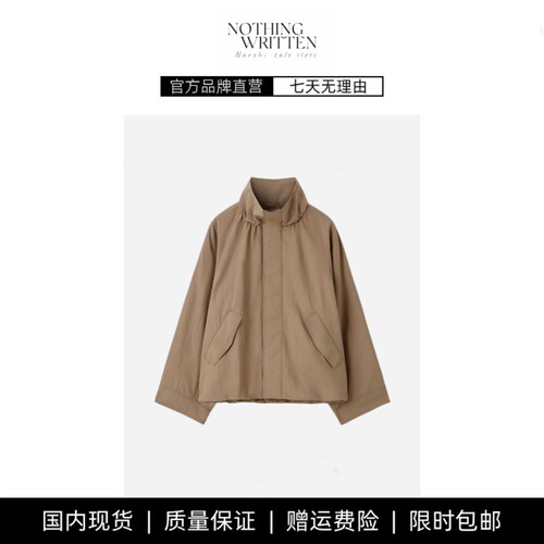 【现货】NOTHING WRITTEN烟囱领风衣夹克外套女2026春季新品