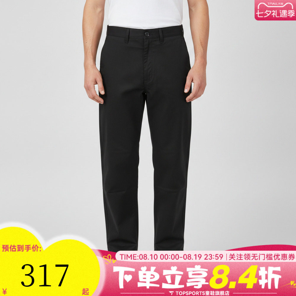 VANS范斯男子Authentic Chino Loose运动休闲长裤VN000TCYBLK