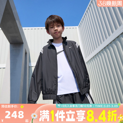 NIKE耐克大童K NK RPL CROSSOVER JKT梭织运动外套FZ5233-010