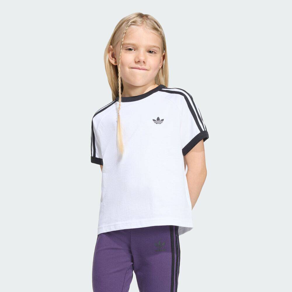 adidas阿迪达斯男小童3 STRIPES TEE三条纹运动休闲短袖T恤KC9507