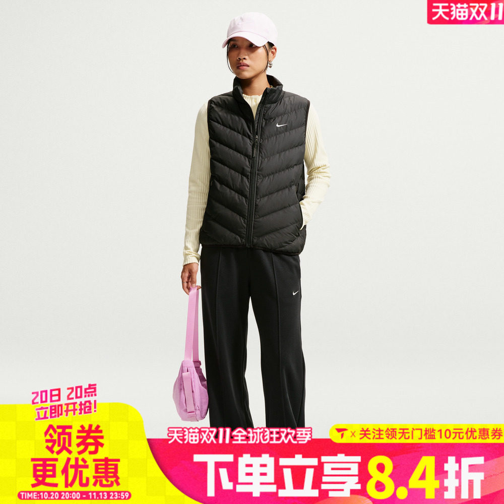 滔搏NIKE耐克女子AS TF DWN WPFR WRM运动休闲羽绒马甲IF5888-010