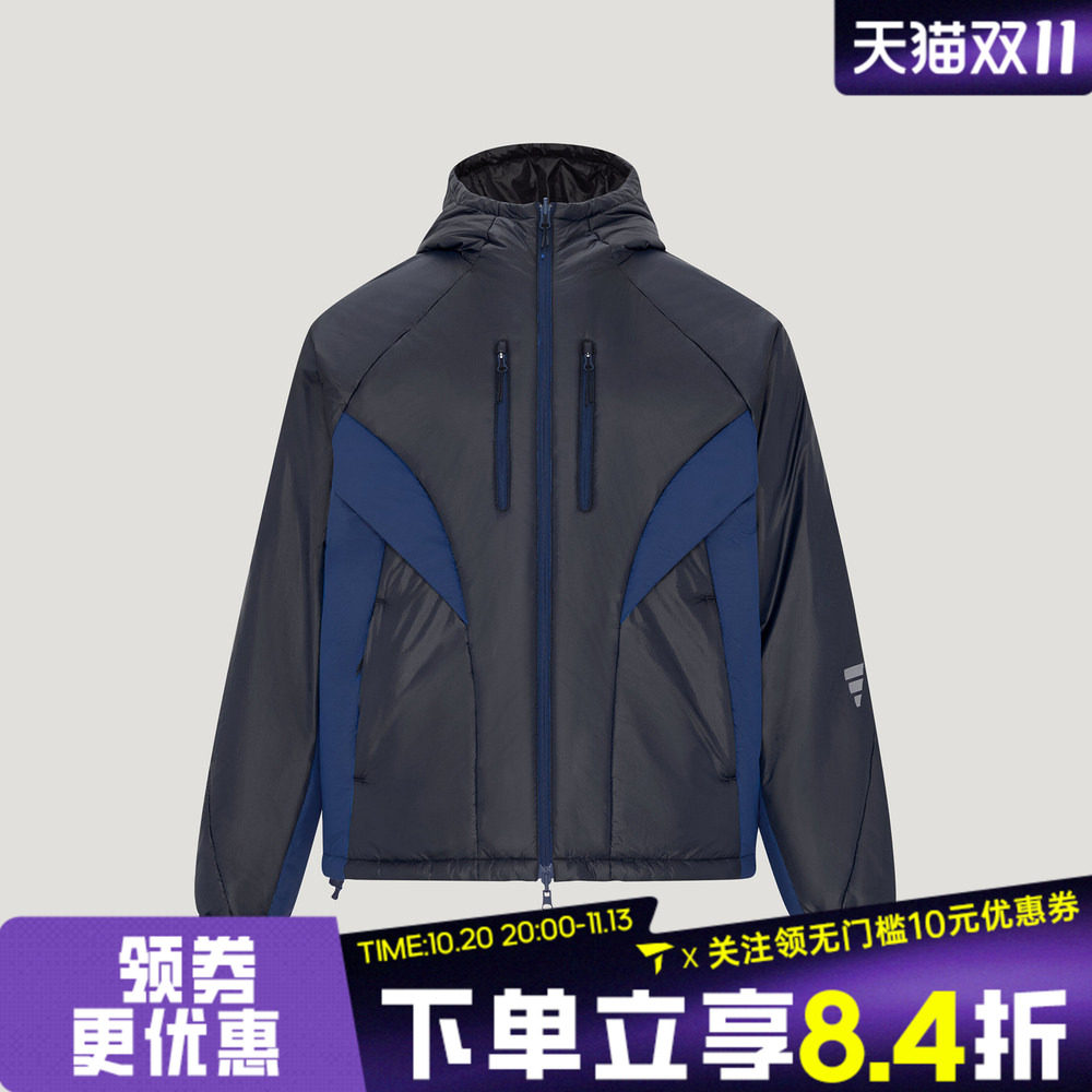 滔搏adidas阿迪达斯男子先锋运动双面穿运动休闲棉服外套KY5312