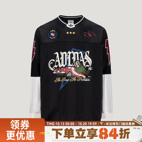 adidas阿迪达斯三叶草男女WILD JERSEY U运动休闲长袖T恤KX4898