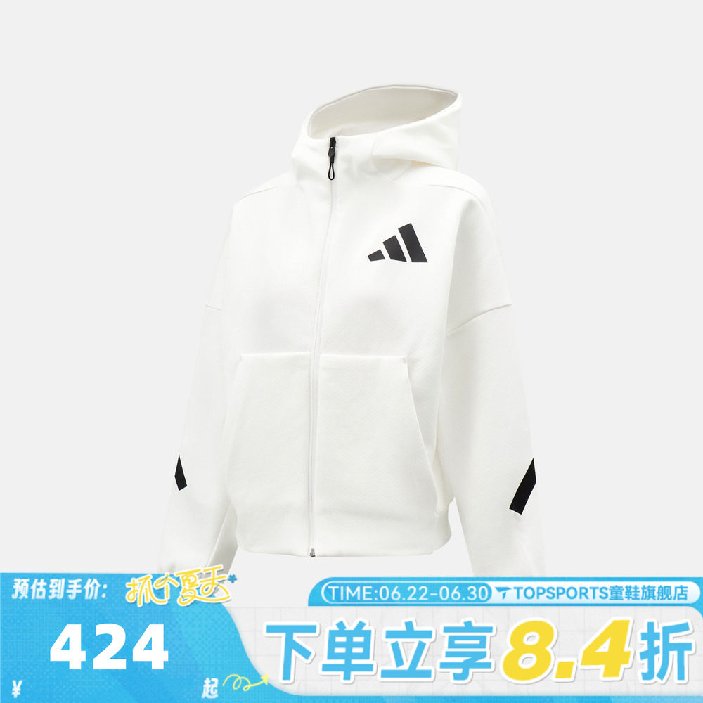 滔搏adidas阿迪达斯女子W Z.N.E. FZ运动健身夹克外套JE7849