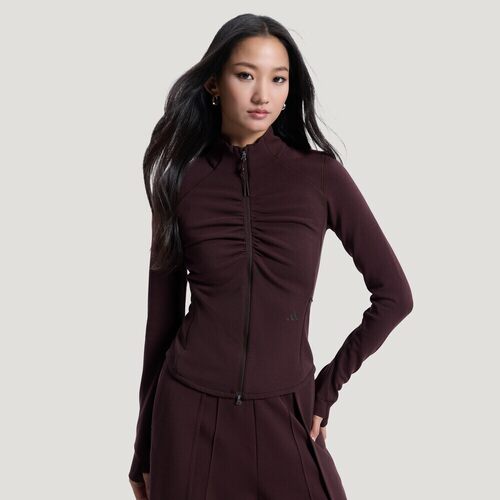 滔搏adidas阿迪达斯女子GATHER JACKET运动健身夹克外套KU5376