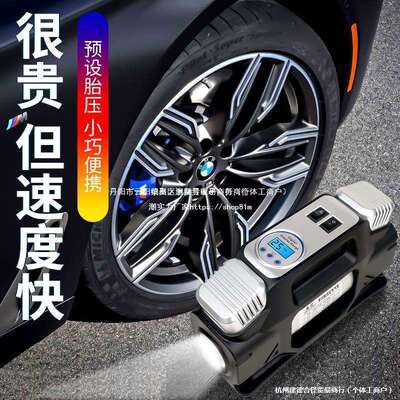 凌匠车载充气泵双缸高压小轿车SUV大功率电动汽车用轮胎加气泵12V