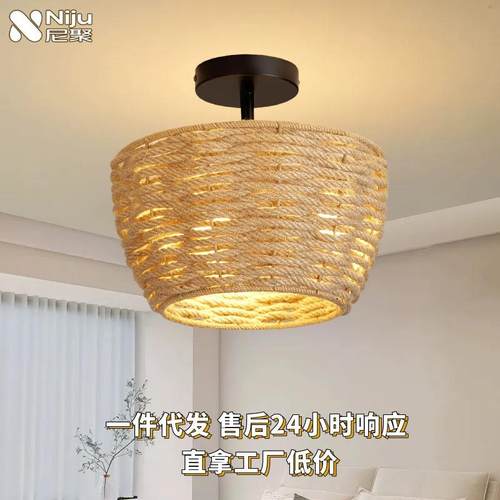 复古客厅主灯led吸顶灯客厅简约大气走廊过道灯广东中山灯具简约