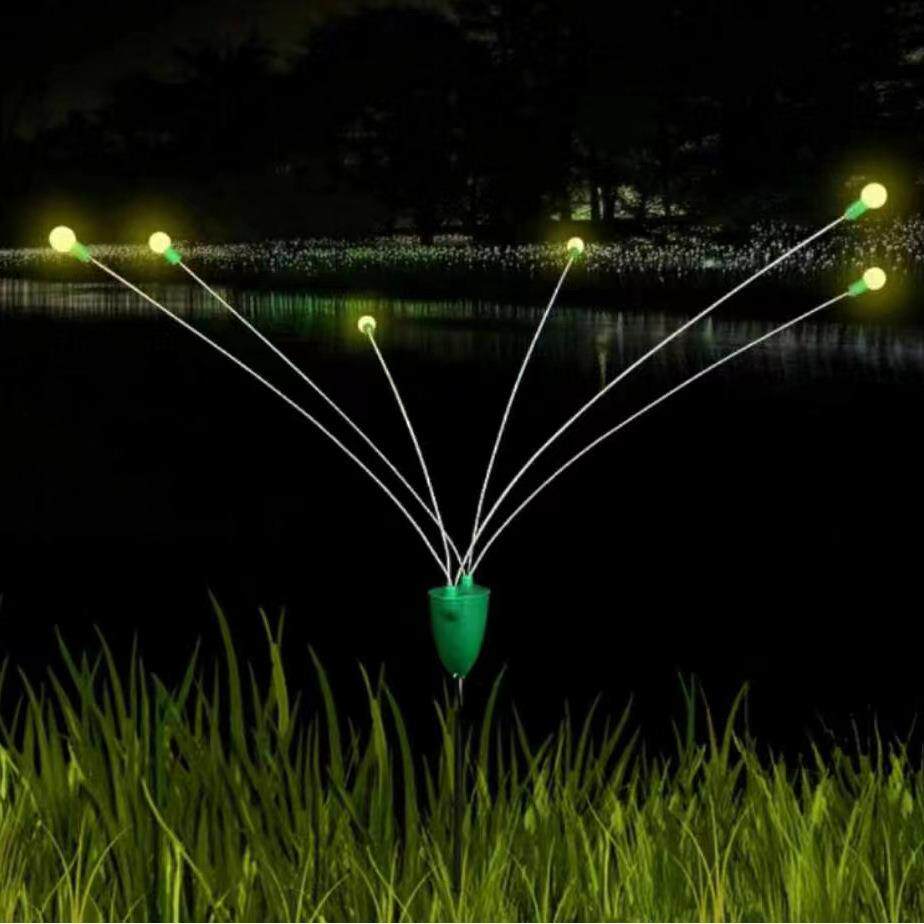太阳能户外灯萤火虫灯庭院花园布置氛围景观装饰防水草坪地插灯