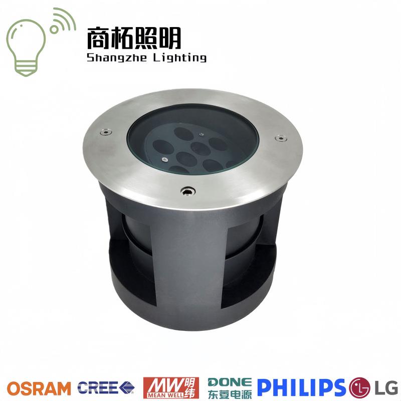 广场3W6W9W18W24W36W48W72W户外防水led大功率圆形外调角度地埋灯