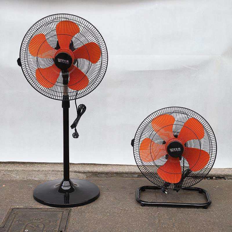 厂家直供450豪华工业商务扇4档调速黑色五橙叶家用商务办公室通用