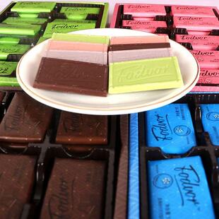 巧之恋网红巧克力代可可脂牛奶香草蓝莓抹茶黑巧克力独立小袋板块