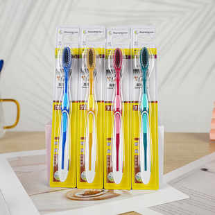 5支超细软毛牙刷细丝家用清洁成人高档独立包装情侣男女用家庭装