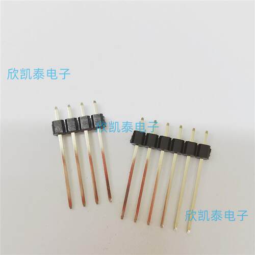 2.54 单排针 直插 加长针1*1/2/3/4/5/6/7/8/10-40P 针长7.5-30mm