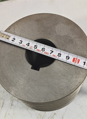 B4-1a20三角皮带轮实心B型四槽4B平面铸铁电机皮带盘电动机配件