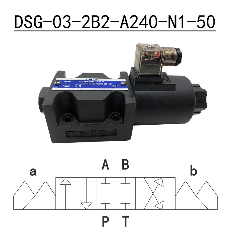 YUKEN台湾f油研液压电磁换向阀DSG-03-3C2 3C4 3C6-A240 D24-N1-5