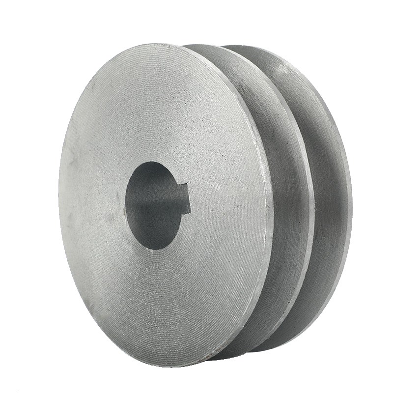 双槽A型皮带轮铸铁电机皮带盘实心zA/B/C/D三角传动电机轮厂家直