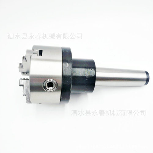 莫式3/4/5/6号直柄回转卡盘固定卡盘 三爪四爪卡盘圆钢一体加重型